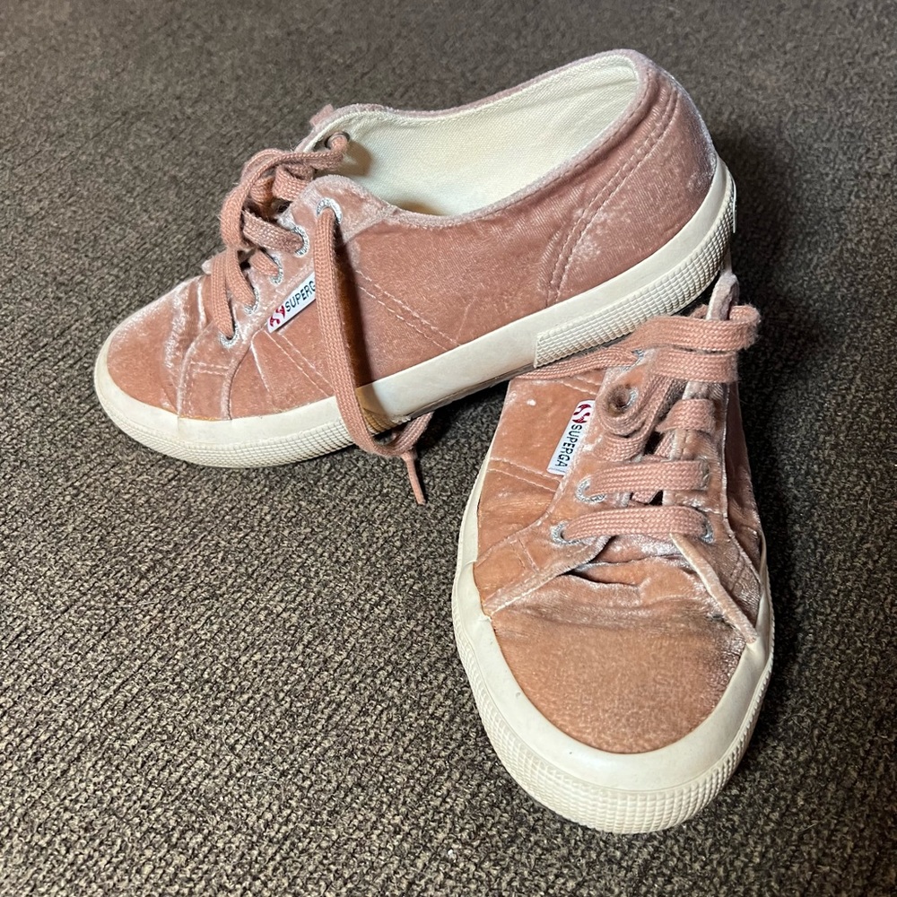 Superga Velvet Sneaker Trainer Size 37 EU 5 US